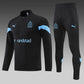 2022/2023 Olympique de Marseille Half-Pull Training Suit Black Football Jersey