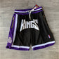 Sacramento Kings JUST DON retro co-branded shorts