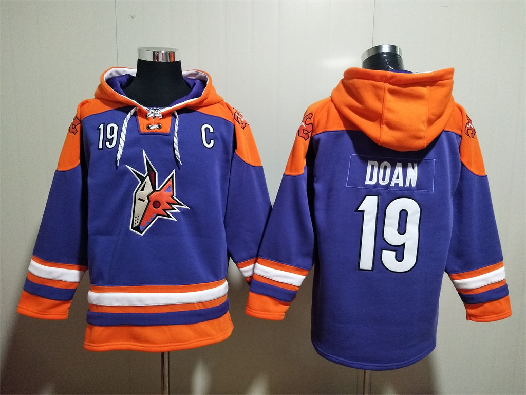 Arizona Coyotes Hoodie #19 DOAN (Purple)