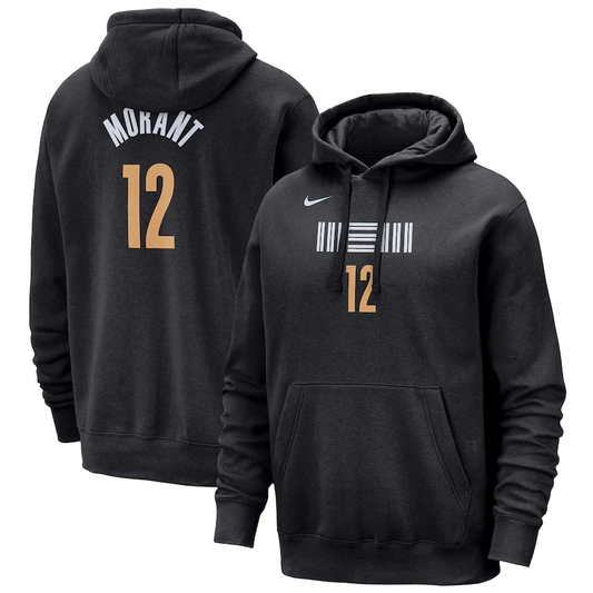 Memphis Grizzlies  City Edition Name & Number Hoodie - Ja Morant - Mens