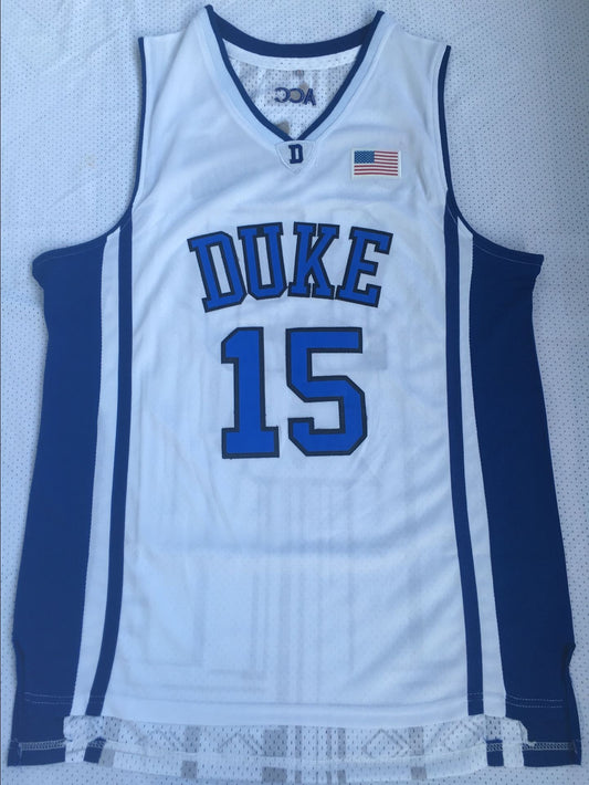 NCAA Duke University No. 15 Jahlil Okafor white embroidered jersey