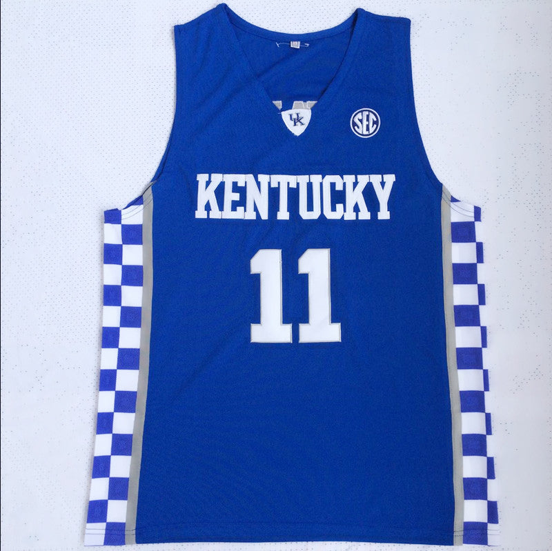 NCAA University of Kentucky No. 11 Wall Blue Jersey