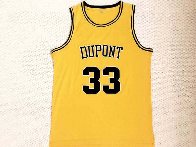 Williams high school No. 33 yellow embroidered jersey