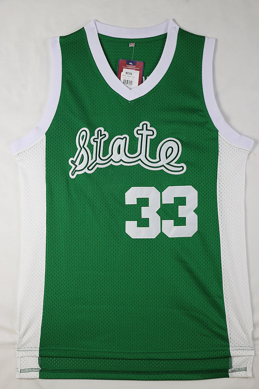 Michigan Spartans Magic Johnson 33# Premium Mesh Green