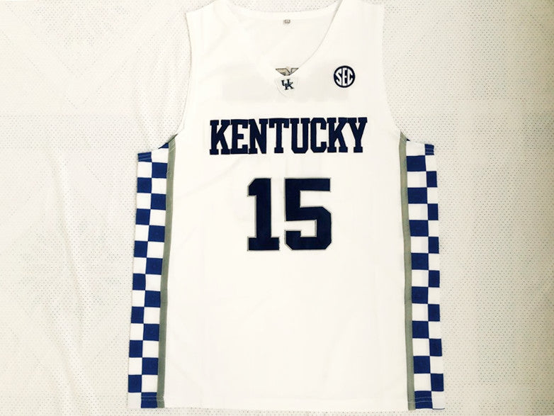 NCAA University of Kentucky No. 15 Cousins white jersey