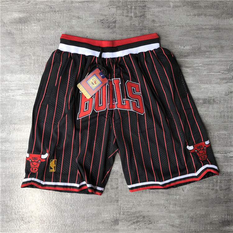 Chicago Bulls JUST DON co-branded shorts-vertical stripes