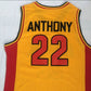 NCAA Oak Hill High School No. 22 Anthony Yellow Premium Mesh Jersey