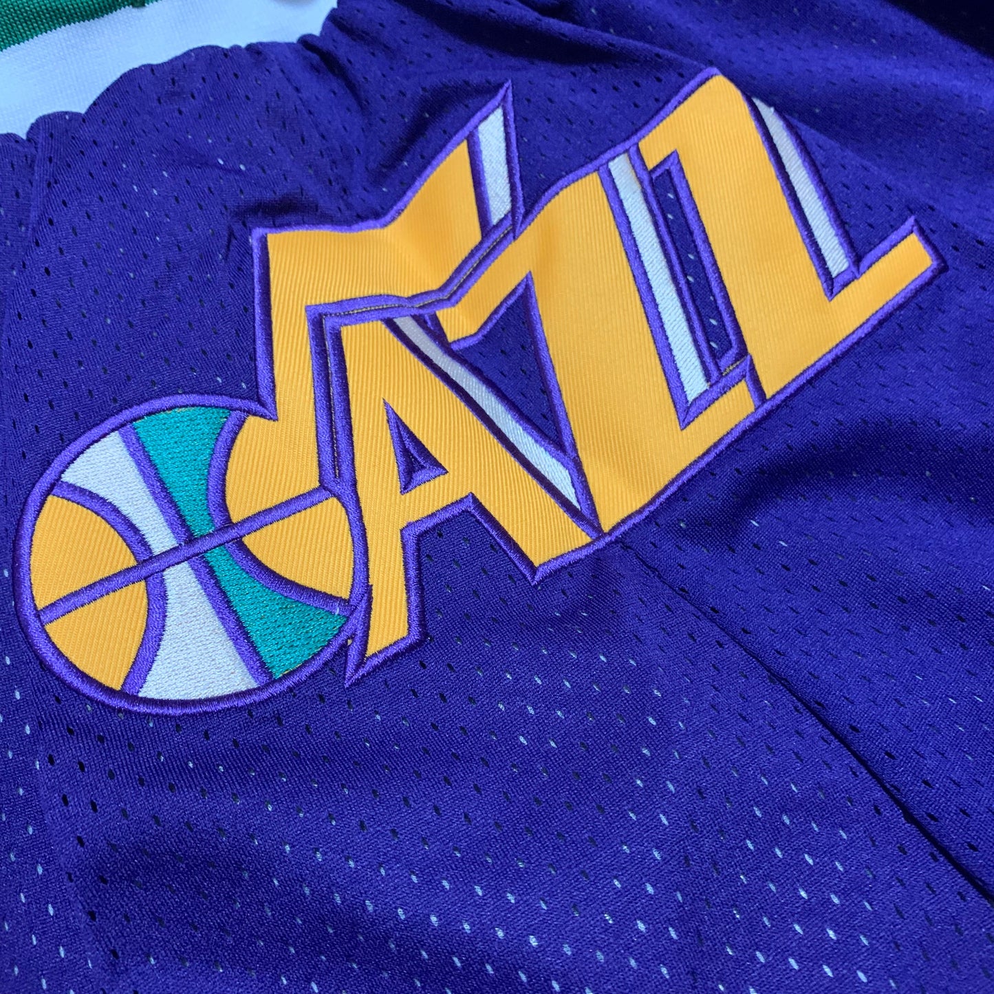 Utah Jazz JUST DON joint shorts purple