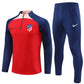 2023/2024 Atletico Madrid Half-Pull Training Suit Red 1:1 Thai Quality