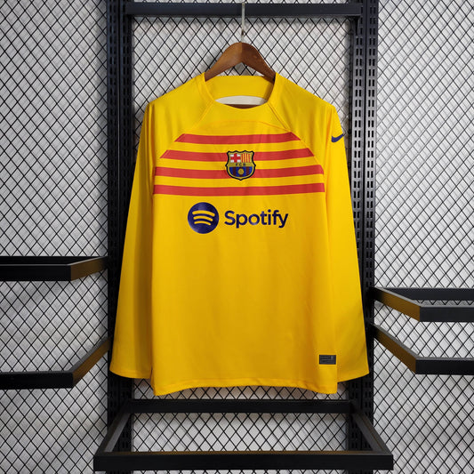 2022/2023 Long Sleeve Barcelona Fourth Away Football Shirt 1:1 Thai Quality