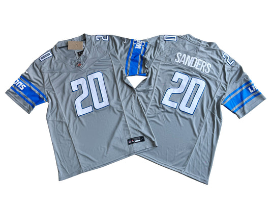 Detroit Lions 20# Barry Sanders Grey Vapor F.U.S.E. Limited Jersey