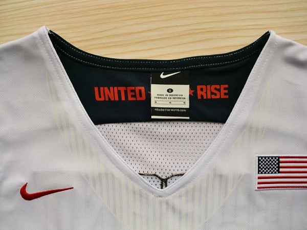 2012 American Dream Team No. 5 Durant White Embroidered Jersey