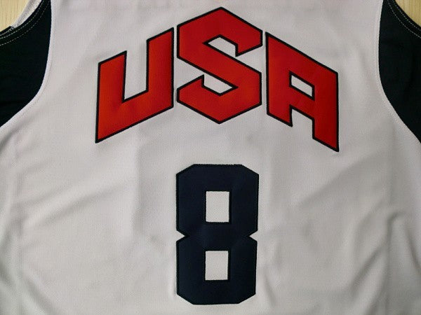 2012 American Dream Team No. 8 Deron Williams White Embroidered Jersey