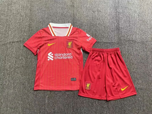 2024/2025 Kids Size Liverpool Home Soccer Jersey 1:1 Thai Quality