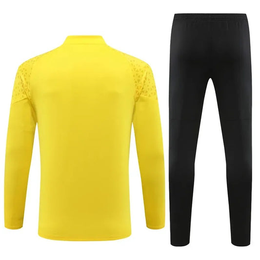 2023/2024 Dortmund Half-Pull Training Suit Yellow Football Shirt