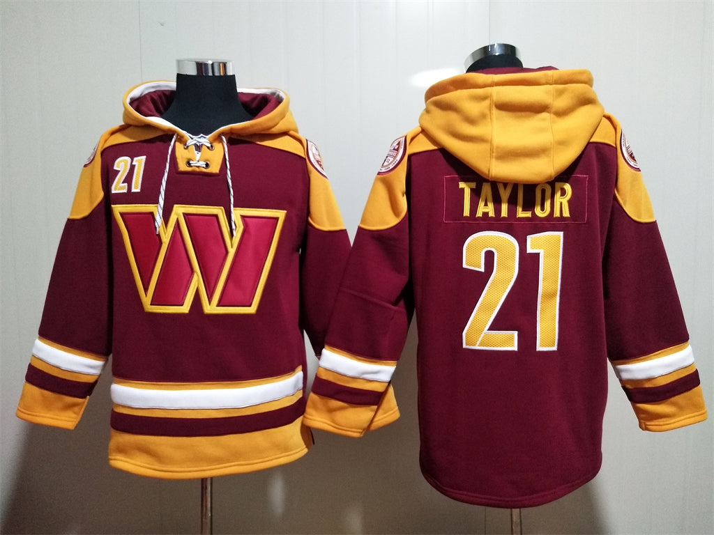 Washington Commander Hoodie #21 TAYLOR