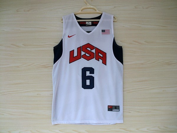 2012 American Dream Team No. 6 James White Embroidered Jersey