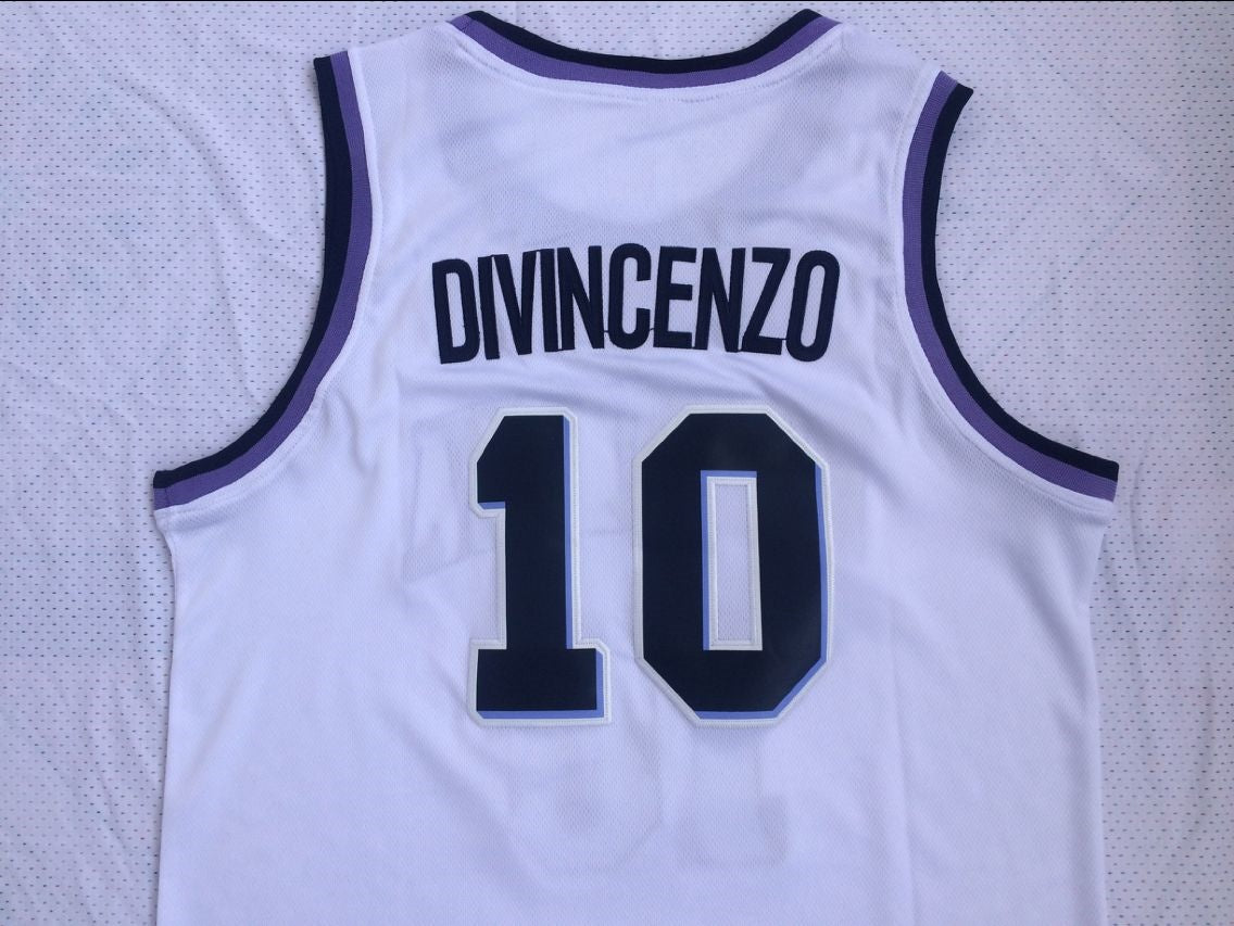 NCAA Villanova University No. 10 Donte DiVincenzo White Jersey