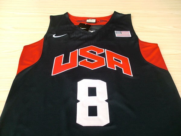 2012 American Dream Team No. 8 Deron Williams Blue Embroidered Jersey