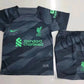 2023/2024 Kids Size Liverpool Goalkeeper Black Soccer Jersey 1:1 Thai Quality