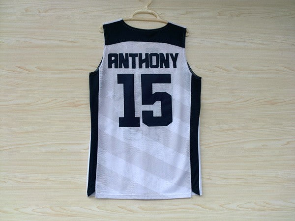 2012 American Dream Team No. 15 Anthony White Embroidered Jersey