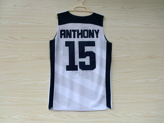 2012 American Dream Team Nr. 15 Anthony White besticktes Trikot