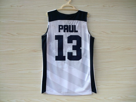 2012 American Dream Team No. 13 Paul White Embroidered Jersey