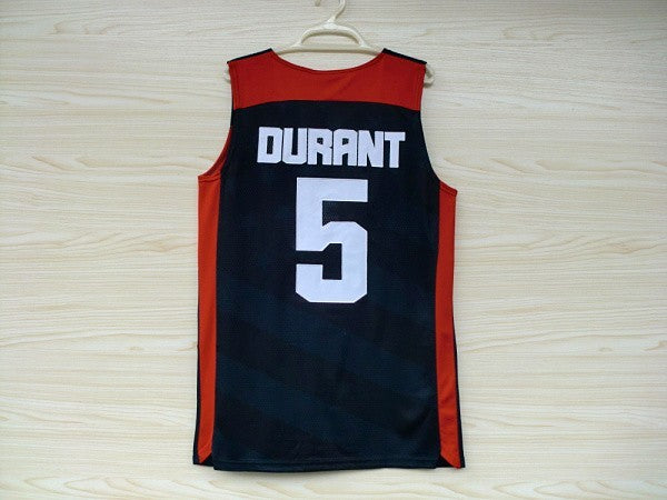 2012 American Dream Team No. 5 Durant Blue Embroidered Jersey