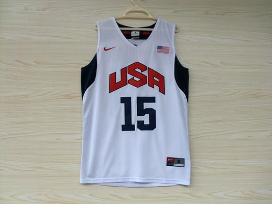 2012 American Dream Team No. 15 Anthony White Embroidered Jersey