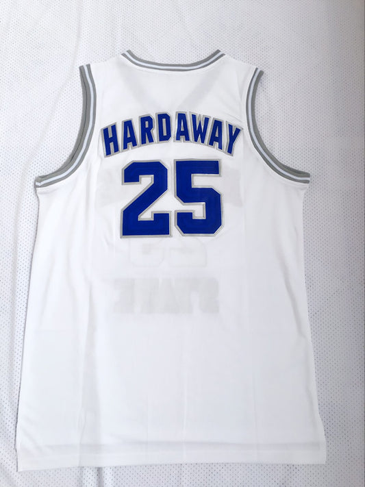 NCAA Memphis State University No. 25 Hardaway White Jersey