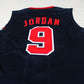 1:1Double layer solid embroidery player version Mengyi replica #9 Jordan blue suit