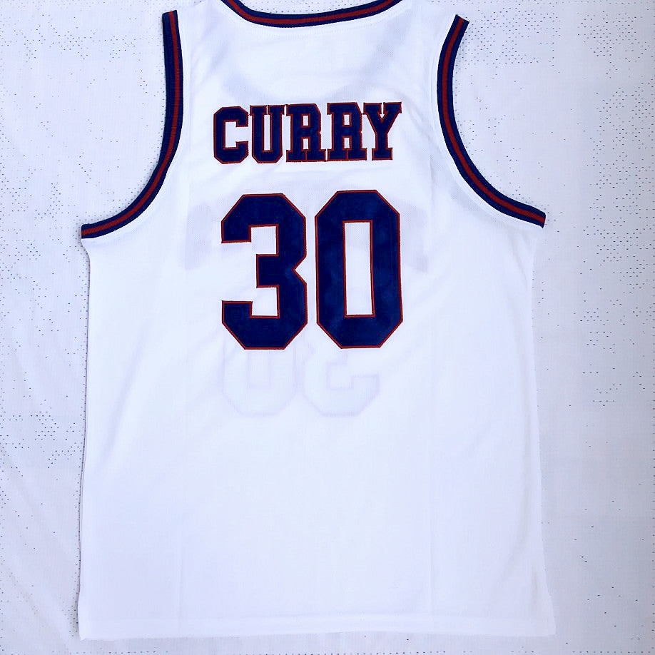 Curry No. 30 High School White Jersey