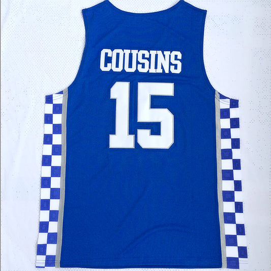 NCAA University of Kentucky No. 15 Cousins blue jersey