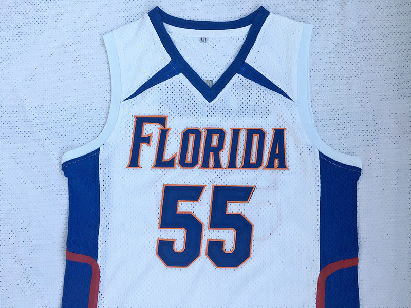 NCAA University of Florida No. 55 Jason Williams White College Jersey