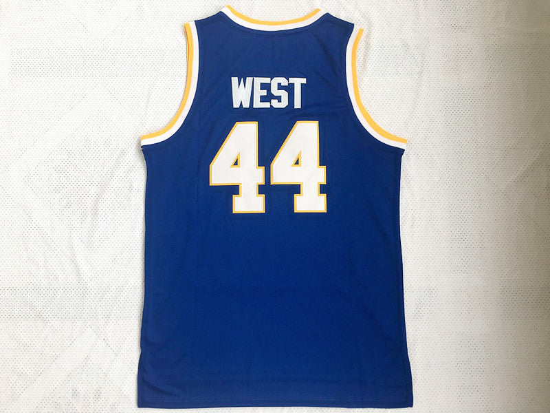 Jerry West Jerry West No. 44 University Blue Jersey