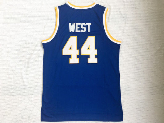 Jerry West Jerry West No. 44 University Blue Jersey