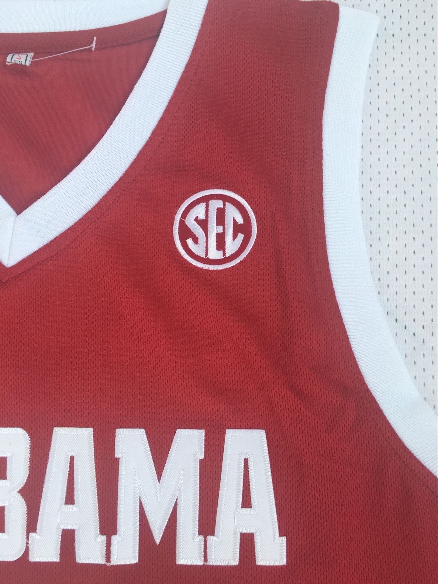 NCAA University of Alabama No. 2 Red Collin Sexton Embroidered Jersey