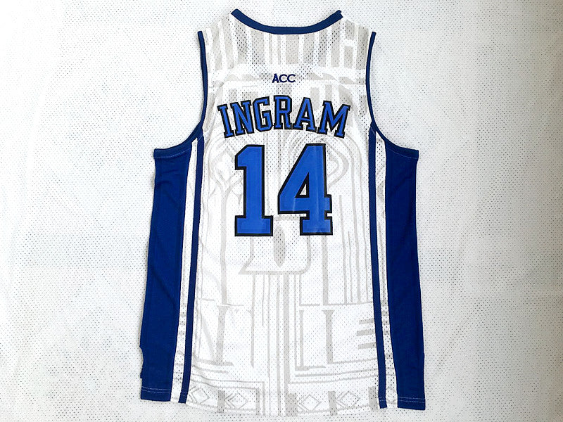 NCAA Duke University No. 14 Ingram White Jersey