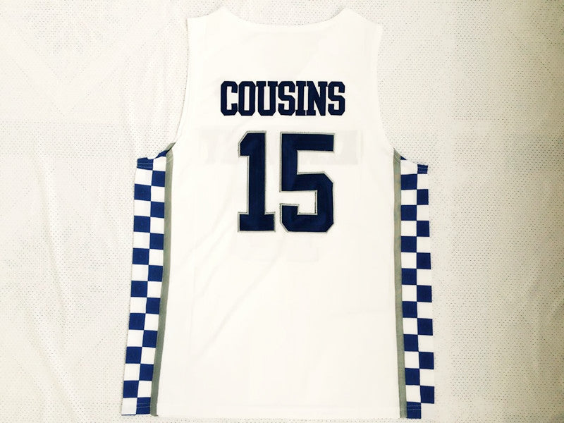 NCAA University of Kentucky No. 15 Cousins white jersey