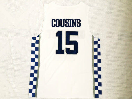 NCAA University of Kentucky No. 15 Cousins white jersey