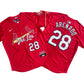 Men's St. Louis Cardinals Nolan Arenado #28 Red 2024 City Connect Limited Player Jersey