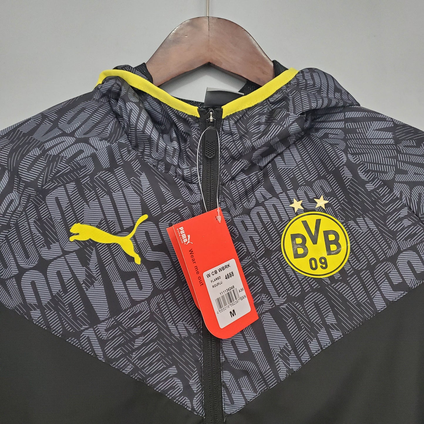 2021/2022 Dortmund Jersey Windbreaker Black-Grey