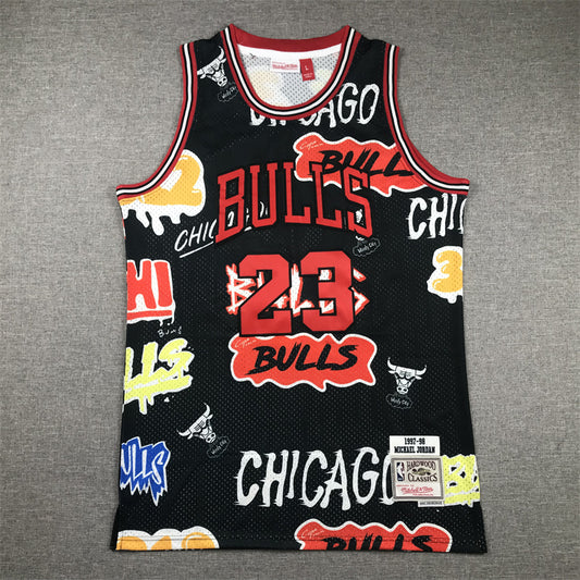 Bulls #23 Graffiti Jersey