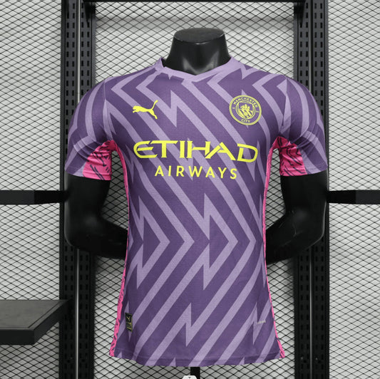 2023/2024 Player Version Manchester City Purple Goalkeeper Football Shirt 1:1 Thai Quality