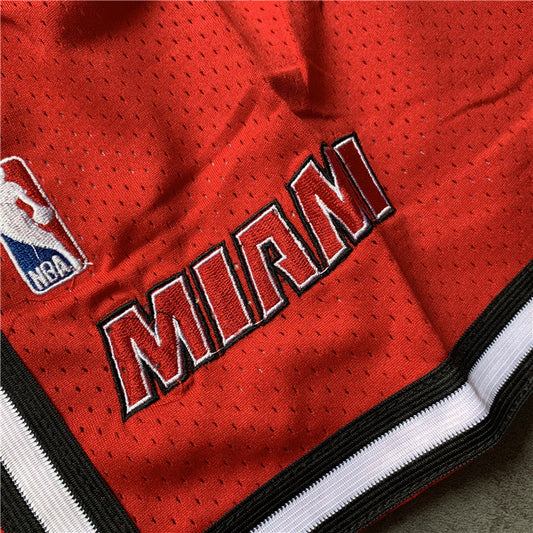 Miami Heat JUST DON retro shorts red