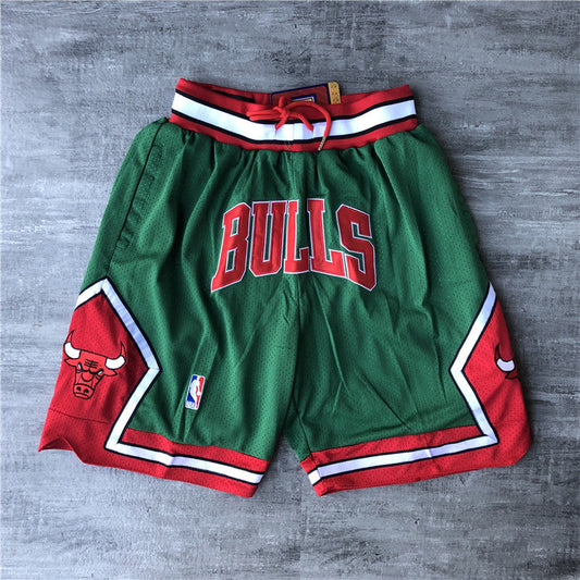 Chicago Bulls JUST DON co-branded shorts-green