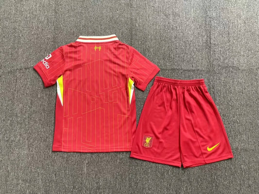 2024/2025 Kids Size Liverpool Home Soccer Jersey 1:1 Thai Quality