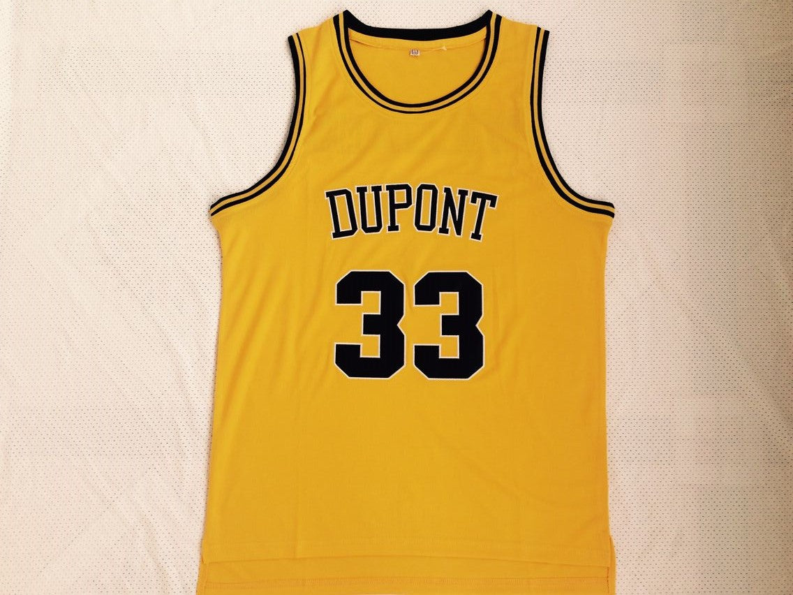 Williams high school No. 33 yellow embroidered jersey