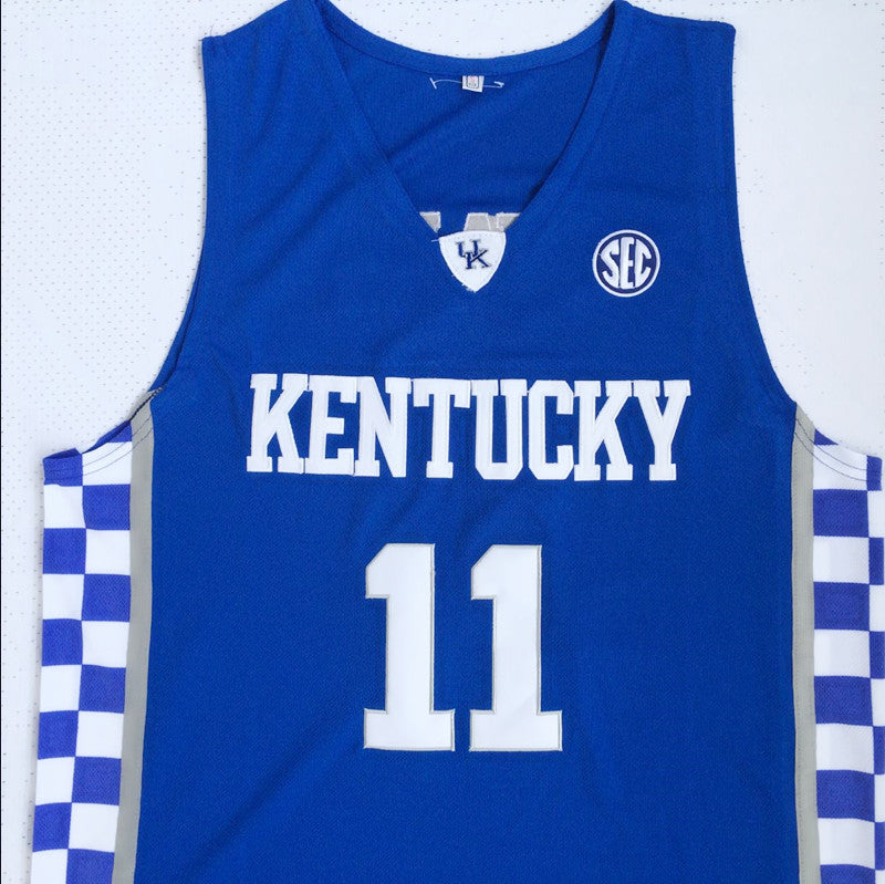 NCAA University of Kentucky No. 11 Wall Blue Jersey