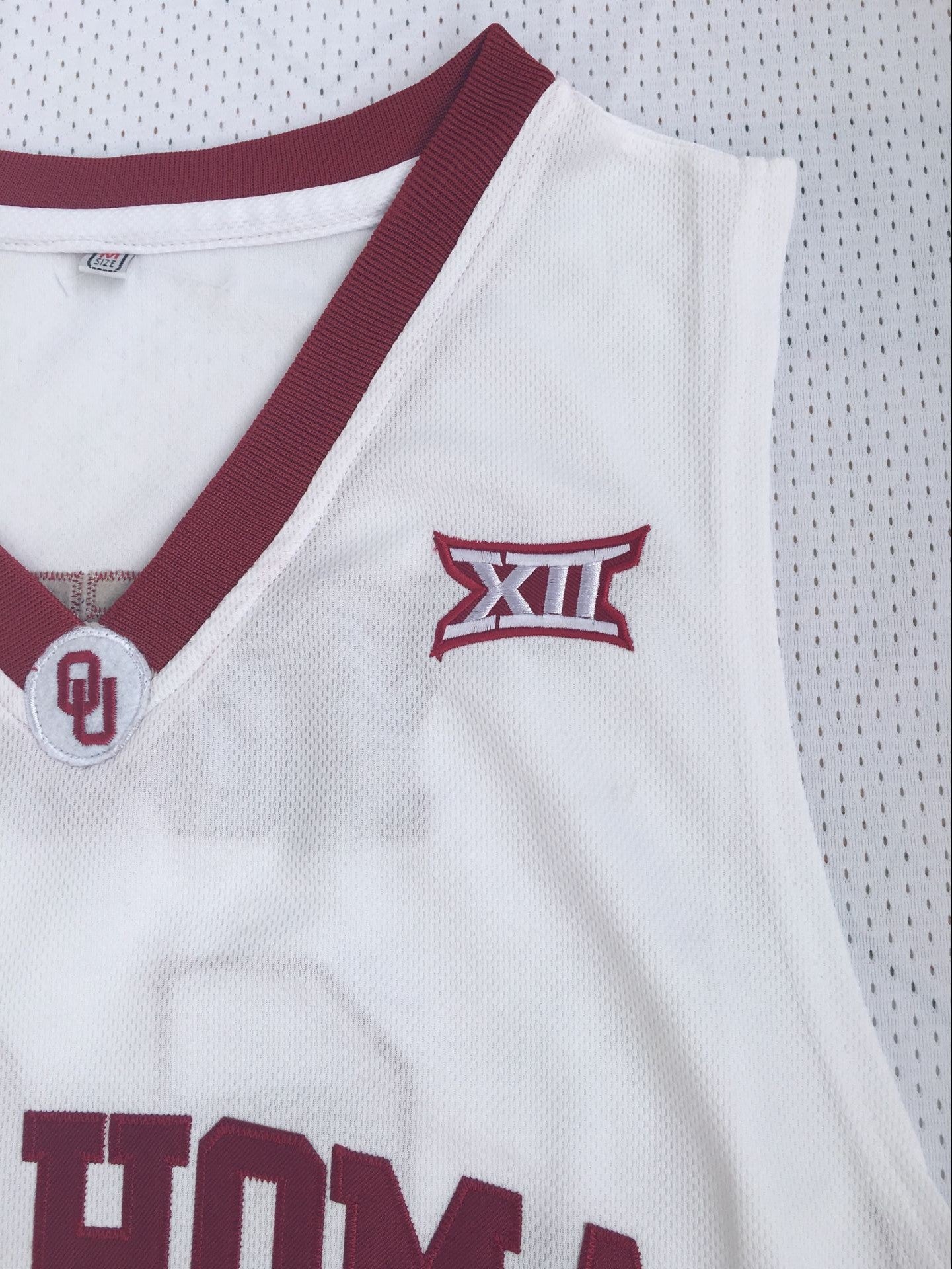 University of Oklahoma No. 11 Trae Young White Embroidered Jersey